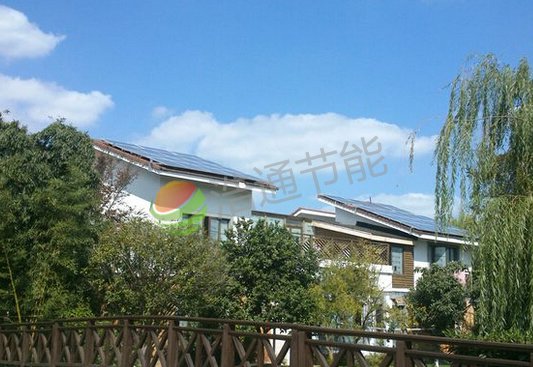 河源龍川縣江總別墅4KW屋頂太陽能光伏發(fā)電系統(tǒng)